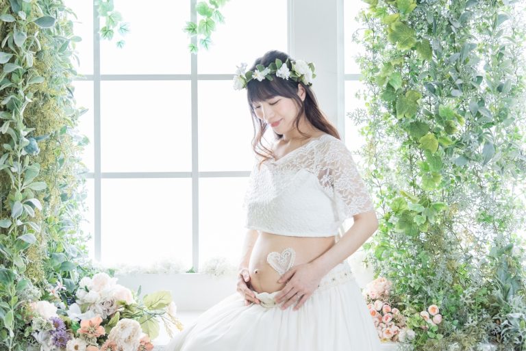 マタニティフォト＜撮影例＞ マタニティドレス009│SNOW*IN