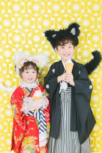 名古屋のオシャレな七五三兄弟写真実例