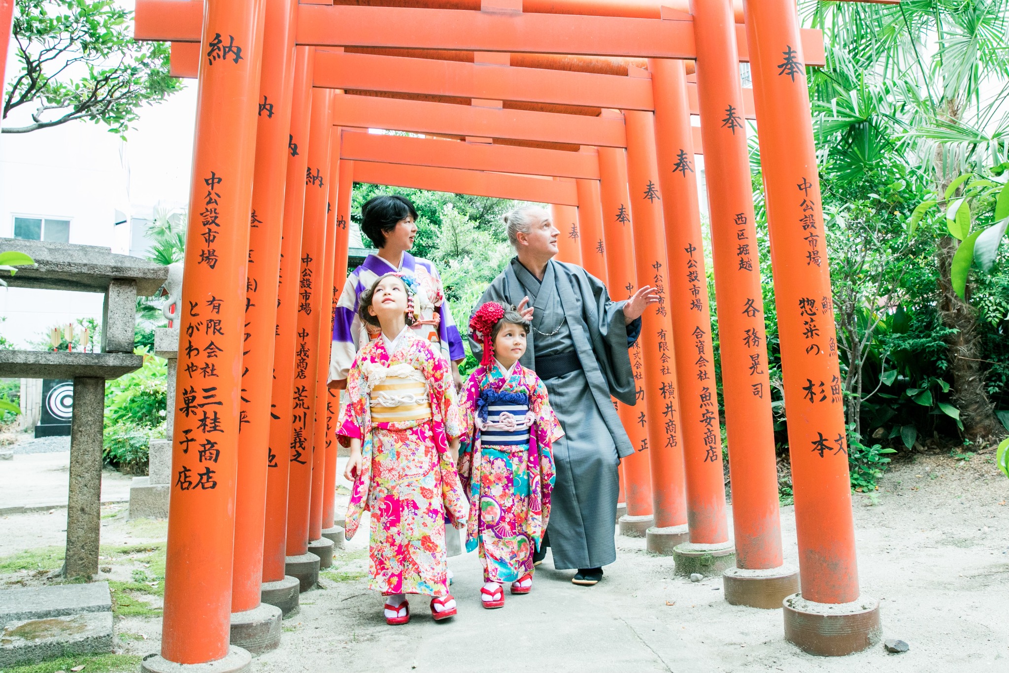名古屋 七五三 アンティーク着物 前撮り お参り