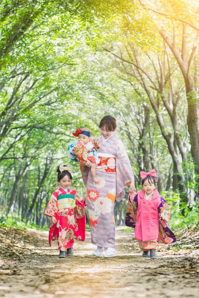 名古屋の七五三ロケ家族写真